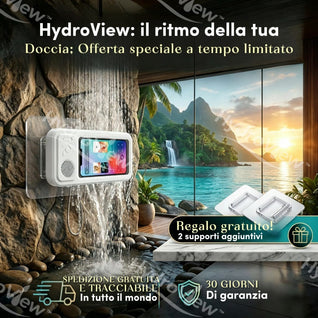 Supporto Doccia con Speaker Bluetooth - HydroView™