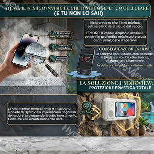 Supporto Doccia con Speaker Bluetooth - HydroView™